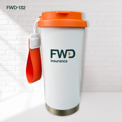 LY GIỮ NHIỆT CAM TRẮNG